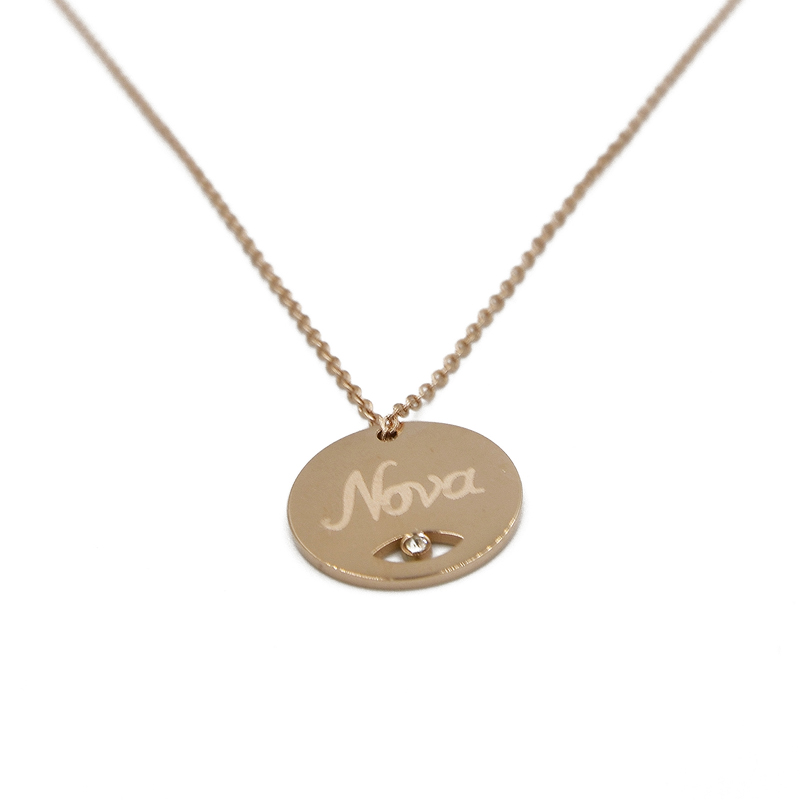 ΚΟΛΙΕ ΝΟΝΑ ΑΠΟ ΡΟΖ ΧΡΥΣΟ ΑΤΣΑΛΙ kolie nona apo roz xryso atsali