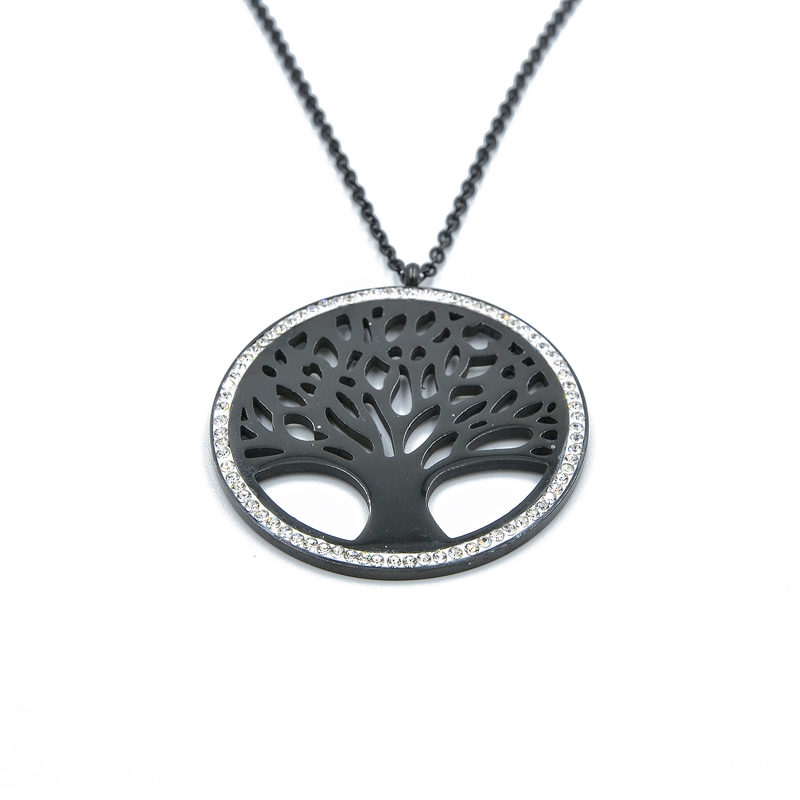 ΚΟΛΙΕ ΜΕ ΤΟ ΔΕΝΤΡΟ ΤΗΣ ΖΩΗΣ ΜΑΥΡΟ ΑΠΟ ΑΤΣΑΛΙ kolie me to dentro ths zvhs mayro apo atsali