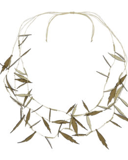 ΚΡΕΜΑΣΤΟ ΜΕ LIGHT GOLD ΦΥΛΛΑ ΑΠΟ ΔΕΡΜΑΤΙΝΗ kremasto me light gold fylla apo dermatini