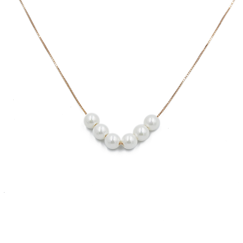 ΚΟΛΙΕ ΜΕ ΠΕΡΛΕΣ ΑΠΟ ΑΣΗΜΙ 925 kolie me perles apo ashmi 925