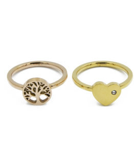 ΔΑΧΤΥΛΙΔΙΑ ΚΑΡΔΙΑ ΚΑΙ ΔΕΝΤΡΟ ΤΗΣ ΖΩΗΣ ΣΕΤ 2 ΤΕΜΑΧΙΩΝ ΑΠΟ ΑΤΣΑΛΙ daxtylidia kardia kai dentro ths zois