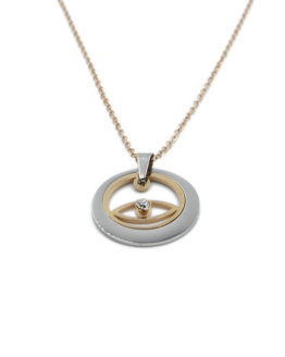 ΚΟΛΙΕ ΜΑΤΑΚΙ ΑΠΟ ΑΤΣΑΛΙ ΣΕ ΧΡΩΜΑ ΡΟΖ ΧΡΥΣΟ ΚΑΙ ΑΣΗΜΙ kolie mataki apo atsali se xrvma roz xryso kai ashmi