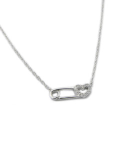 ΚΟΛΙΕ ΠΑΡΑΜΑΝΑ ΜΕ ΚΑΡΔΙΑ ΑΠΟ ΑΣΗΜΙ 925 kolie paramana me kardia apo ashmi 925