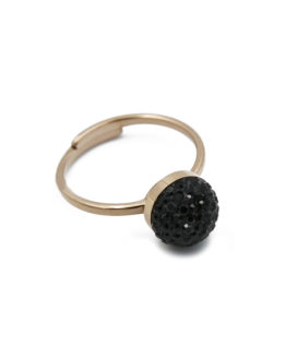 ΔΑΧΤΥΛΙΔΙ BLACK& PINK GOLD ΜΕ ΖΙΡΓΚΟΝ ΑΠΟ ΑΤΣΑΛΙ daxtilidi black and pink gold me zirgkon apo atsali