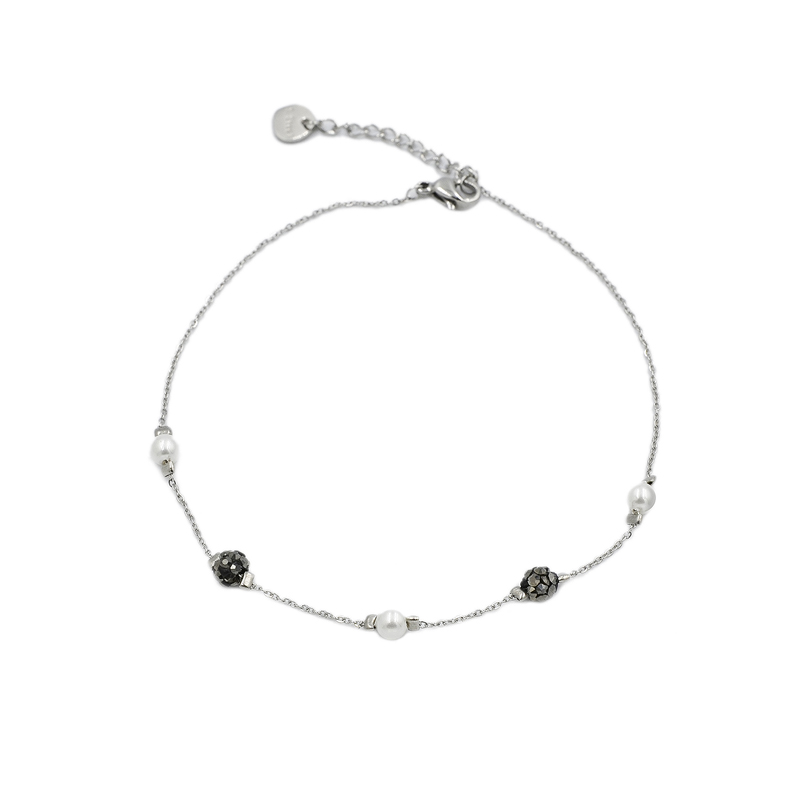 ΑΛΥΣΙΔΑ ΠΟΔΙΟΥ ΜΕ ΛΕΥΚΕΣ ΚΑΙ ΜΑΥΡΕΣ ΠΕΡΛΙΤΣΕΣ ΑΠΟ ΑΤΣΑΛΙ alysida podioy me leykes kai mayres perlitses apo atsali