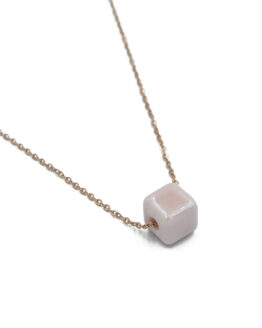 ΚΟΛΙΕ ΜΕ ΧΑΝΤΡΑ ΡΟΖ ΠΕΡΛΑ ΑΠΟ ΑΤΣΑΛΙ kolie me xantra roz perla apo atsali