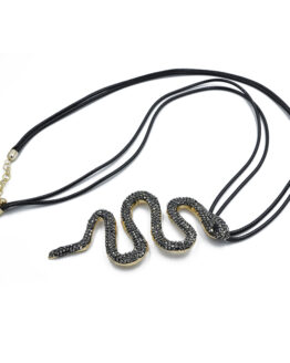 ΚΡΕΜΑΣΤΟ SNAKE ΣΕ ΧΡΩΜΑ ΜΑΥΡΟ kremasto snake se xroma mayro