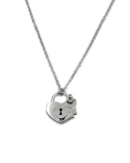 ΚΟΛΙΕ ΛΟΥΚΕΤΟ ΣΕ ΣΧΗΜΑ ΚΑΡΔΙΑΣ ΚΑΙ ΚΛΕΙΔΙ kolie loyketo se sxima kardias kai kleidi