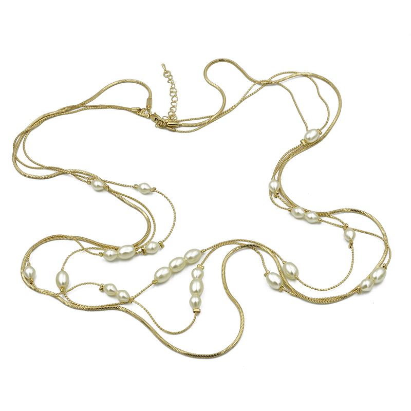 ΚΟΛΙΕ ΜΑΚΡΥ ΤΡΙΣΕΙΡΟ ΜΕ ΠΕΡΛΕΣ kolie makry triseiro me perles