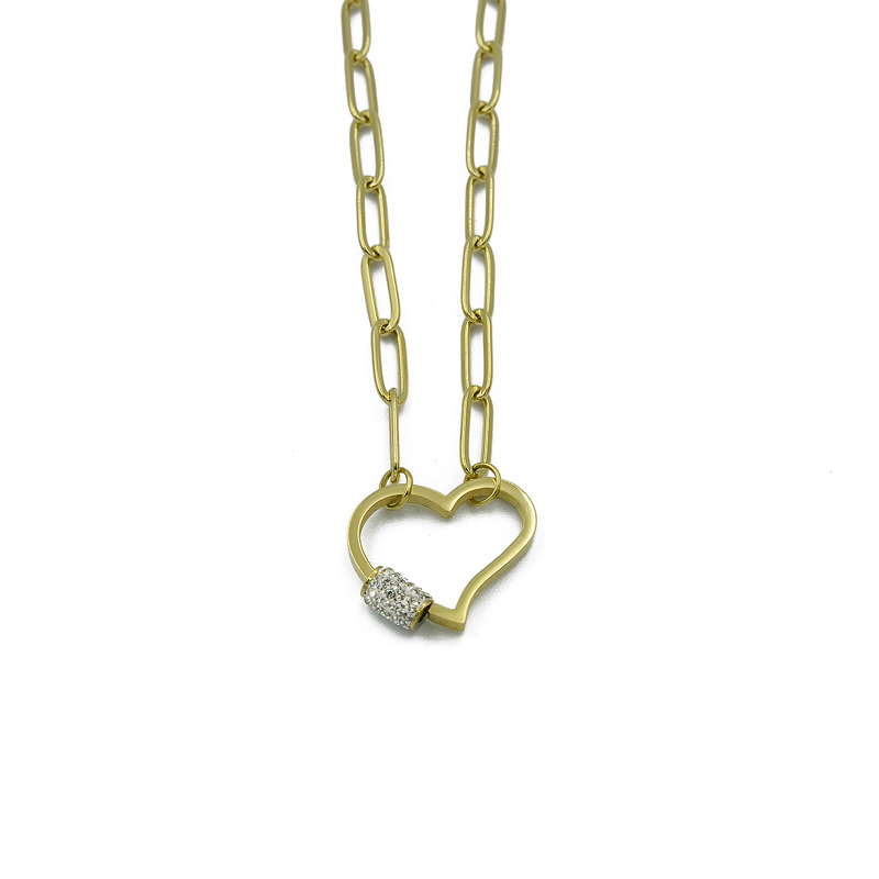 ΚΟΛΙΕ ΚΑΡΔΙΑ ΣΕ ΧΡΩΜΑ ΧΡΥΣΟ ΑΠΟ ΑΤΣΑΛΙ kolie kardia se xroma xriso apo atsali