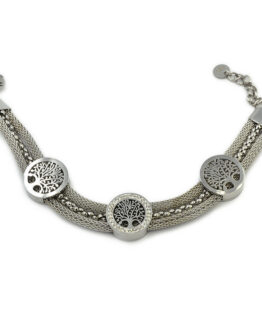 ΒΡΑΧΙΟΛΙ ΤΡΙΠΛΗ ΑΛΥΣΙΔΑ ΜΕ ΔΕΝΤΡΑ ΤΗΣ ΖΩΗΣ ΑΠΟ ΑΤΣΑΛΙ vraxioli me dentra tis zois apo atsali