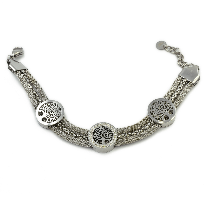 ΒΡΑΧΙΟΛΙ ΤΡΙΠΛΗ ΑΛΥΣΙΔΑ ΜΕ ΔΕΝΤΡΑ ΤΗΣ ΖΩΗΣ ΑΠΟ ΑΤΣΑΛΙ vraxioli me dentra tis zois apo atsali