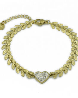 ΓΥΝΑΙΚΕΙΟ ΒΡΑΧΙΟΛΙ ΜΕ ΦΥΛΛΑ ΚΑΙ ΚΑΡΔΙΑ ΑΠΟ ΑΤΣΑΛΙ gynaikeio vraxioli me fylla kai kardia apo atsali