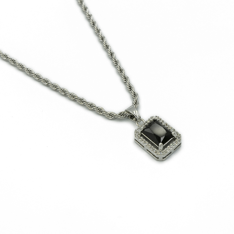 ΚΟΛΙΕ ΜΕ ΜΑΥΡΗ ΠΕΤΡΑ ΚΑΙ ΣΤΡΑΣ ΑΠΟ ΑΤΣΑΛΙ kolie me mayrh petra kai stras apo atsali