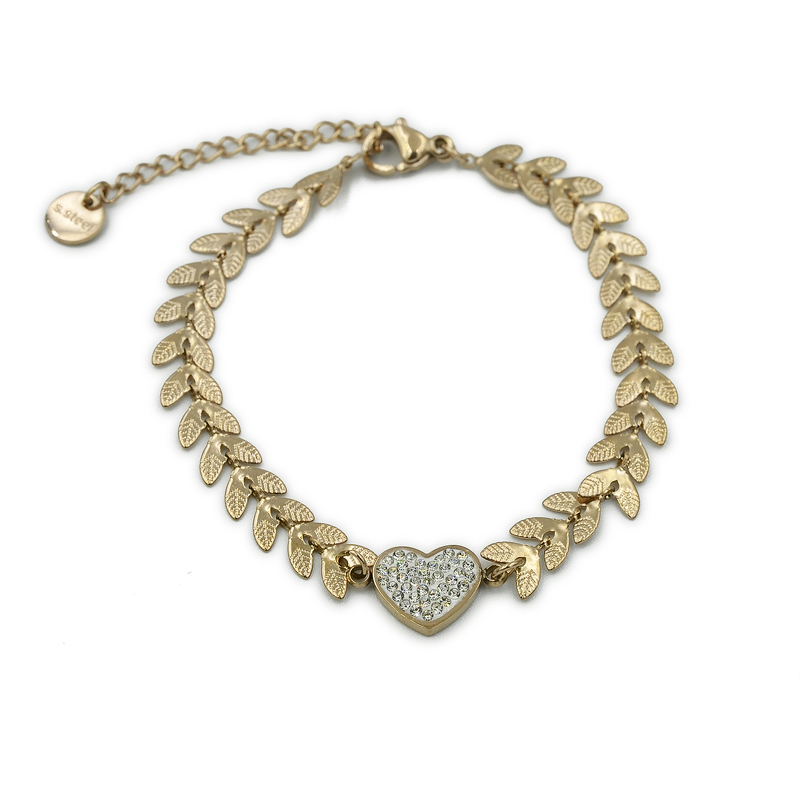 ΓΥΝΑΙΚΕΙΟ ΒΡΑΧΙΟΛΙ ΜΕ ΦΥΛΛΑ ΚΑΙ ΚΑΡΔΙΑ ΑΠΟ ΑΤΣΑΛΙ gynaikeio vraxioli me filla kai kardia