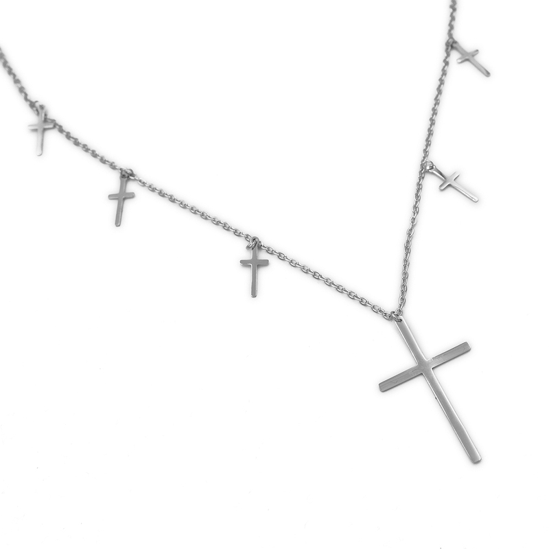 ΓΥΝΑΙΚΕΙΟ ΚΟΛΙΕ ΜΕ ΣΤΑΥΡΟΥΣ ΑΠΟ ΑΤΣΑΛΙ gynaikeio kolie me stayroys apo atsali