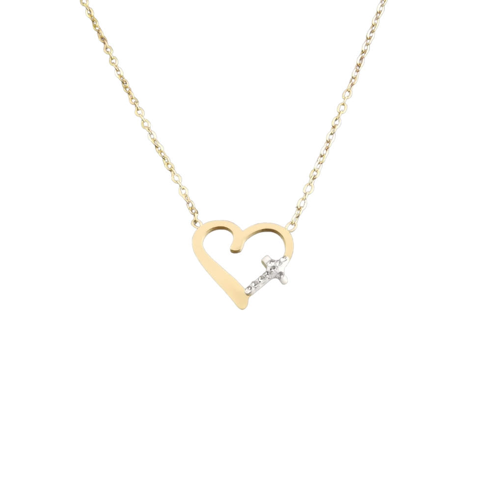 ΚΟΛΙΕ ΚΑΡΔΙΑ ΜΕ ΣΤΑΥΡΟΥΔΑΚΙ ΑΠΟ ΑΤΣΑΛΙ kolie kardia me stayroydaki apo atsali