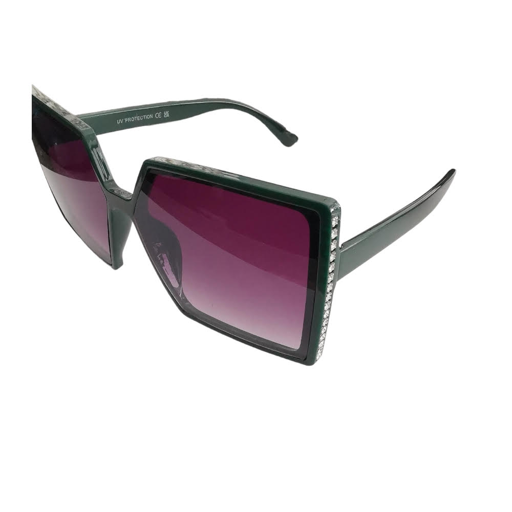 ΓΥΝΑΙΚΕΙΑ ΓΥΑΛΙΑ ΗΛΙΟΥ ΠΡΑΣΙΝΑ ΜΕ ΣΤΡΑΣ gynaikeia gyalia hlioy prasina me stras