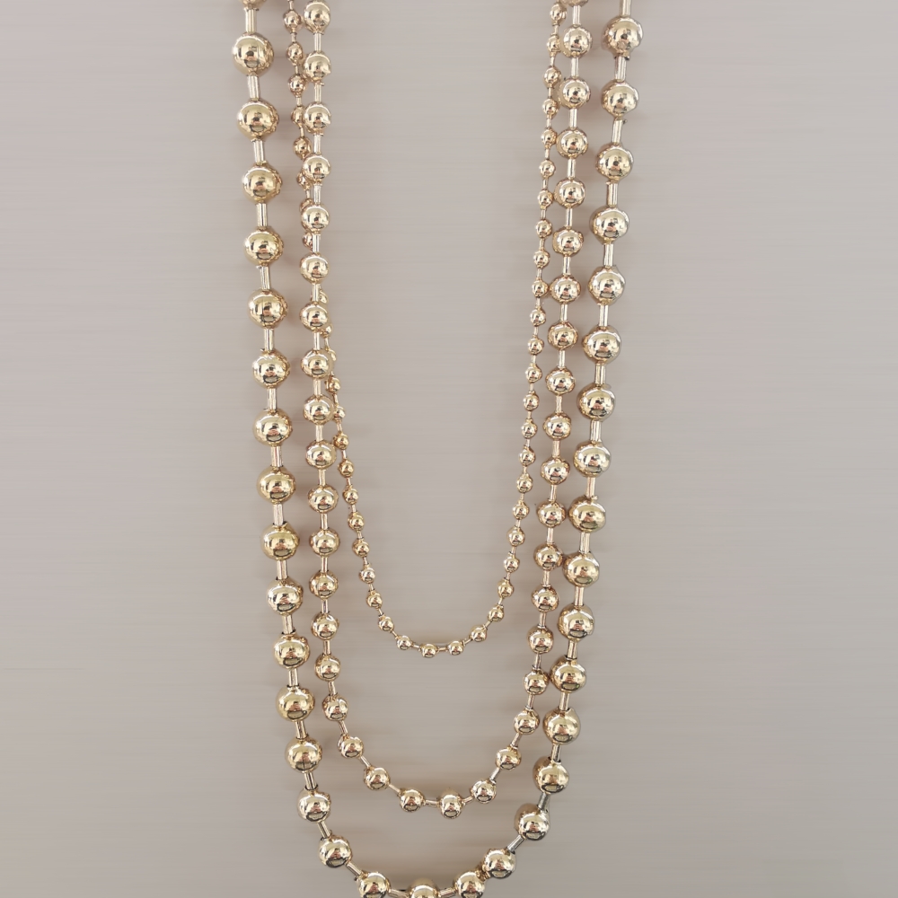 ΚΟΛΙΕ ΤΡΙΠΛΟ ΜΕ ΠΕΡΛΕΣ ΑΠΟ ΑΤΣΑΛΙ triplo kolie me perles apo atsali